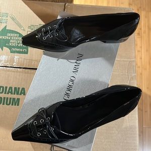 Black Armani Flats